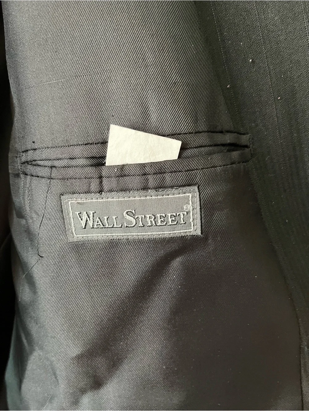 Men's Black Two-Button Notch Lapel Suit Jacket
